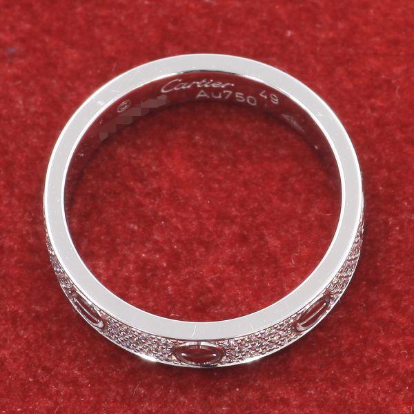 Cartier カルティエ ミニラブリング/パヴェダイヤ#49(日本サイズ Cartier カルティエ ミニラブリング/パヴェダイヤ#49(日本サイズ