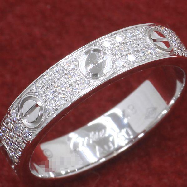 Cartier カルティエ ミニラブリング/パヴェダイヤ#49(日本サイズ Cartier カルティエ ミニラブリング/パヴェダイヤ#49(日本サイズ
