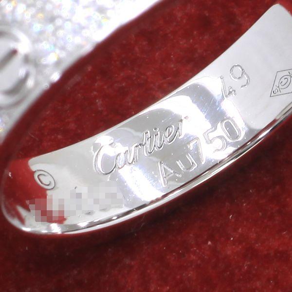 Cartier カルティエ ミニラブリング/パヴェダイヤ#49(日本サイズ Cartier カルティエ ミニラブリング/パヴェダイヤ#49(日本サイズ
