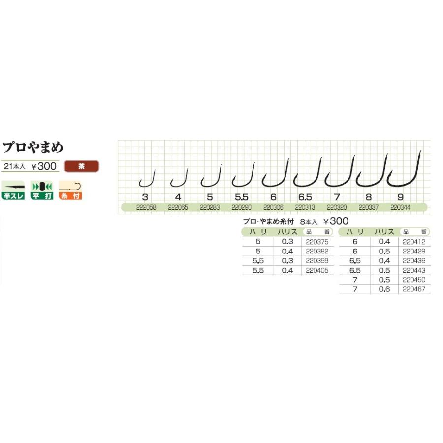 カツイチ(KATSUICHI) 渓流 プロやまめ 茶 (号数 4) : 釣具の三平ヤフー