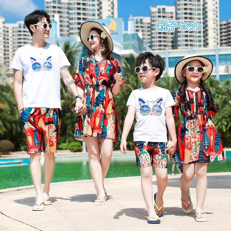 送料無料 夏ファッション クールビズ 夏物 家族旅行用夏着 親子お揃い 親子服 ペアルック 恋人 カップル 姉妹 親子セット ワンピースfswh 07 Fswh 07 サンピヤフーショップ 通販 Yahoo ショッピング
