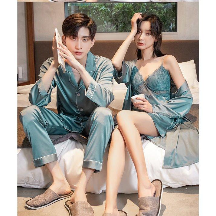 ルームウェア パジャマ メンズレディース 上下セット シルク 長袖 ペアルック ペアパジャマ セットアップ ナイトウェア 部屋着 寝間着 春 夏 送料無料 P サンピヤフーショップ 通販 Yahoo ショッピング