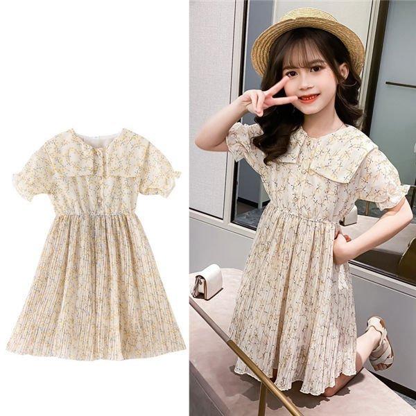 子供服 女の子 ワンピース 半袖 夏服 花柄 ガールズ ジュニア おしゃれ カジュアル 子ども 子供服 ビーチ 旅行 ワンピース 送料無料 Sfugbmmdrr 子ども服 シューズ Yummums Hu