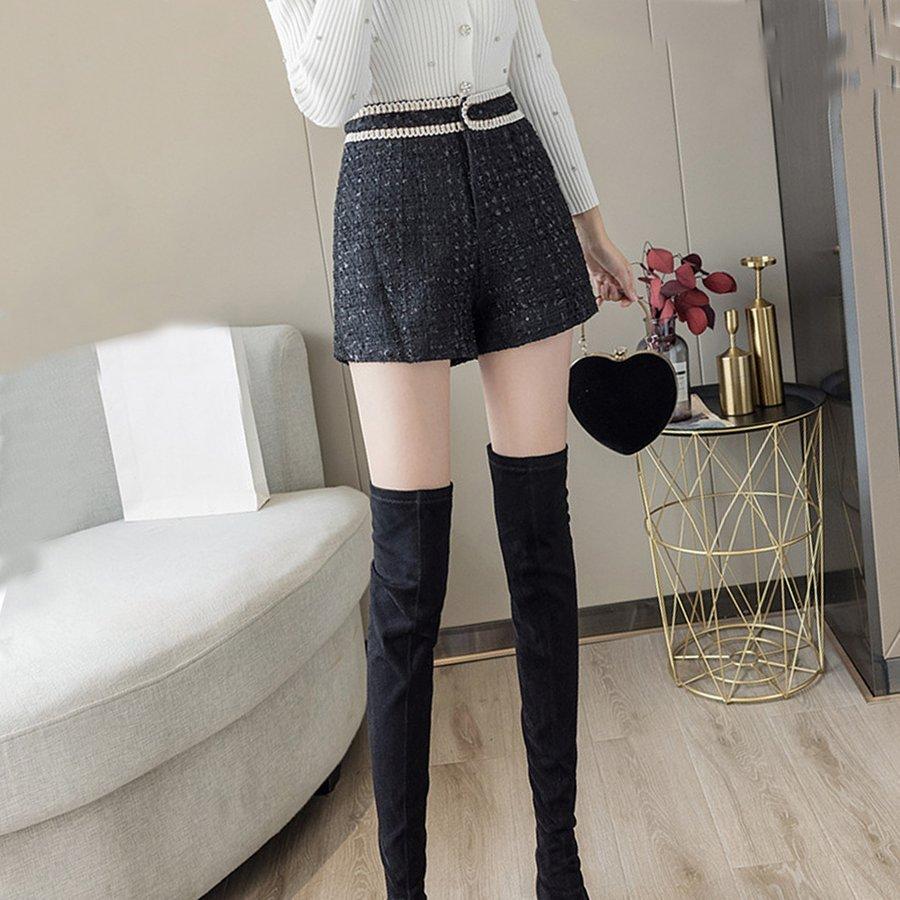 ショートパンツ レディース ツイード風ショートパンツ ハイウエスト 短パン きれいめ シンプル ハーフパンツ かわいい ネコポス可 Pqpldjkdow Superopticas Com