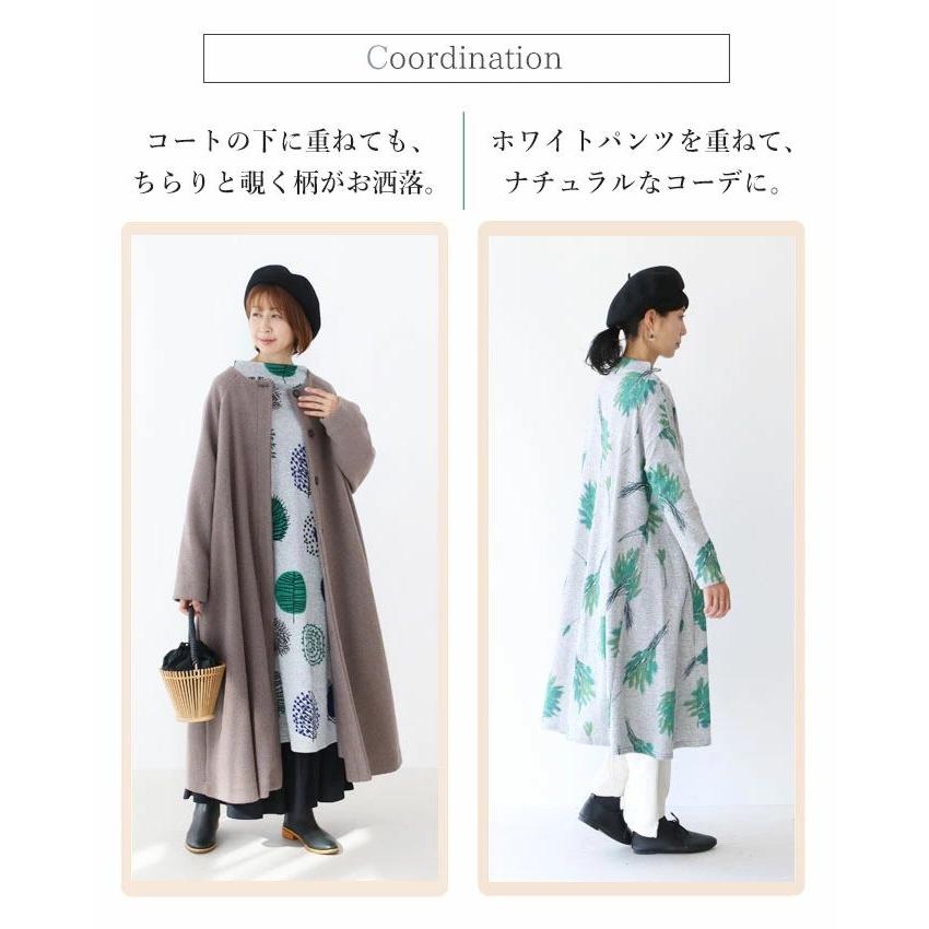sanpo kuschel Sから4L対応 首元暖か北欧ワンピース レディース sanpo kuschel Sから4L対応 首元暖か北欧ワンピース レディース
