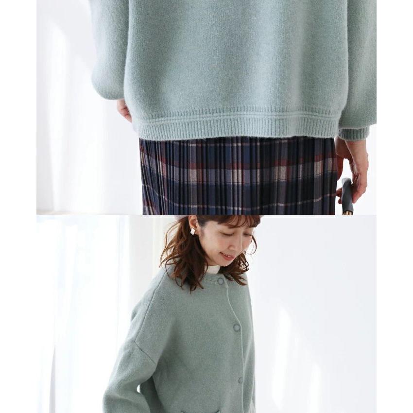sanpo kuschel 厚手で暖かブルゾンカーディガン ニット sanpo kuschel 厚手で暖かブルゾンカーディガン ニット