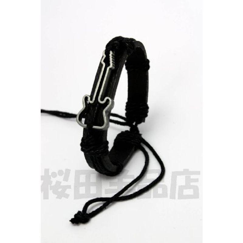 超高品質で人気の レディースアクセサリー ギターモチーフ レザーブレスレット メンズ レディース 革バングル Www Threeriversofs Com