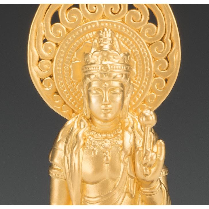 SG-1020 純金製 聖観音菩薩像 立像(中)の画像