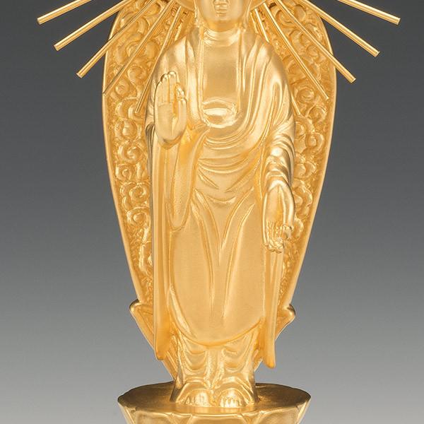 SG-1006 純金製 阿弥陀如来像 御西(小)の画像