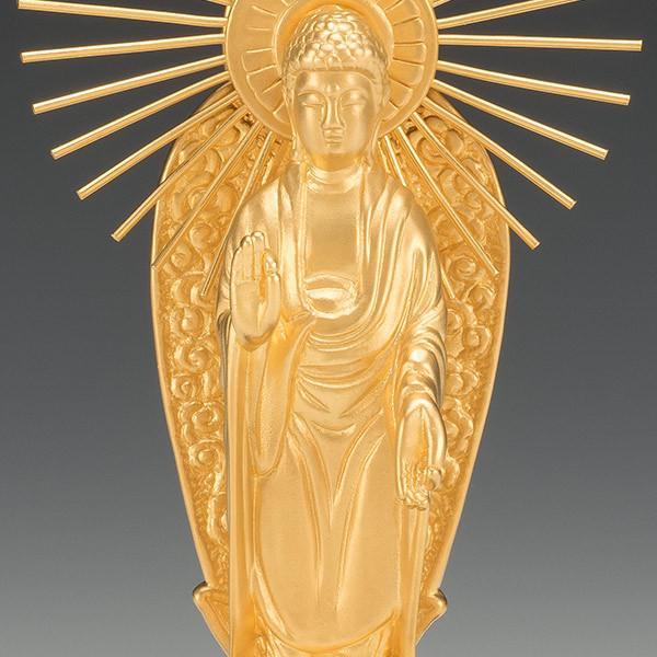 SG-1006 純金製 阿弥陀如来像 御西(小)の画像