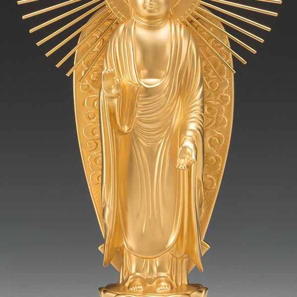 SG-1004 純金製 阿弥陀如来像 御西(大) : 三宝堂Yahoo!店 - 通販