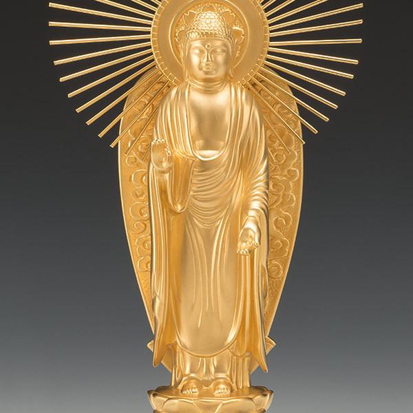 SG-1004 純金製 阿弥陀如来像 御西(大) : 三宝堂Yahoo!店 - 通販