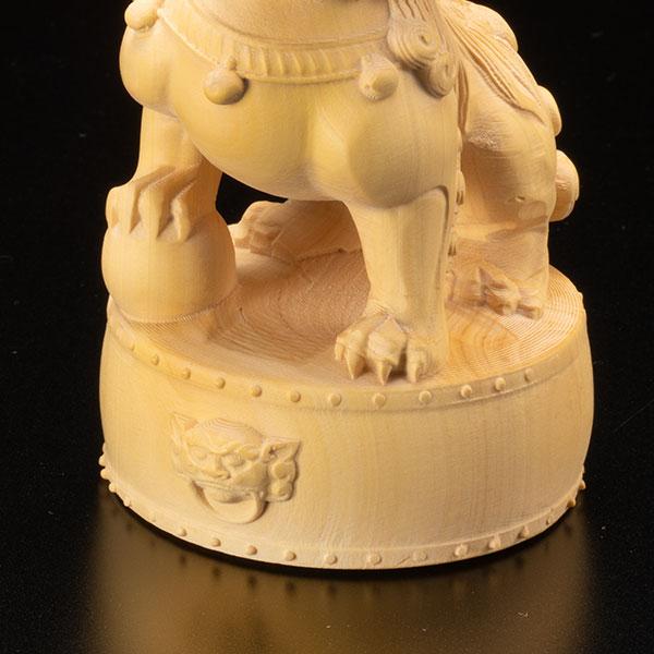 KW-1362 黄楊彫り 狛犬 〈一対〉 : 三宝堂Yahoo!店 - 通販 - Yahoo