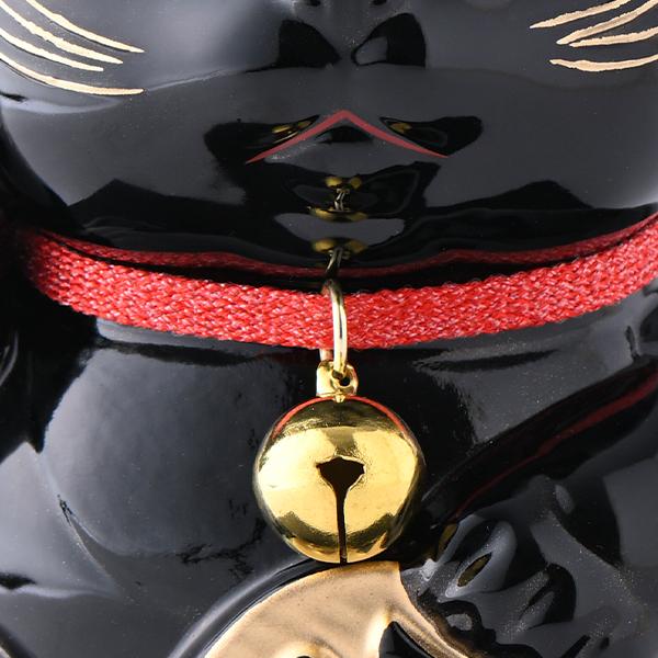 KW-1380  開運厄除け招き猫 黒漆の画像