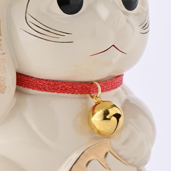 KW-1379 開運厄除け招き猫 白漆の画像