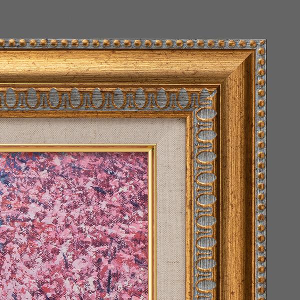 YO-1042 肉筆油彩画 角館の桜路 6号の画像