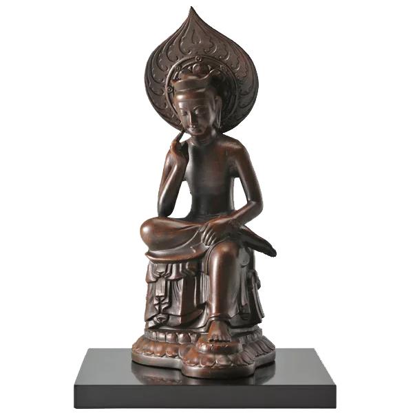 【美品】高麗青磁 半跏思惟像 はんかしゅいぞう 木箱付 仏像 美術品 骨董品 K-1142 国宝弥勒菩薩半跏思惟像(こくほうみろくぼさつはんかしいぞう