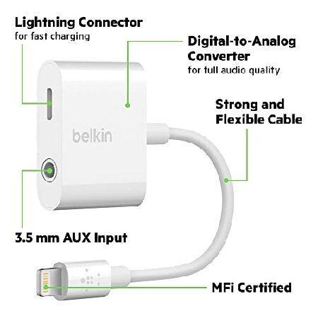 Belkin ライトニング & 3.5mmオーディオ デュアルアダプター iPhone 14