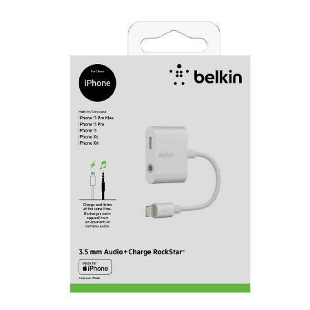 Belkin ライトニング & 3.5mmオーディオ デュアルアダプター iPhone 14