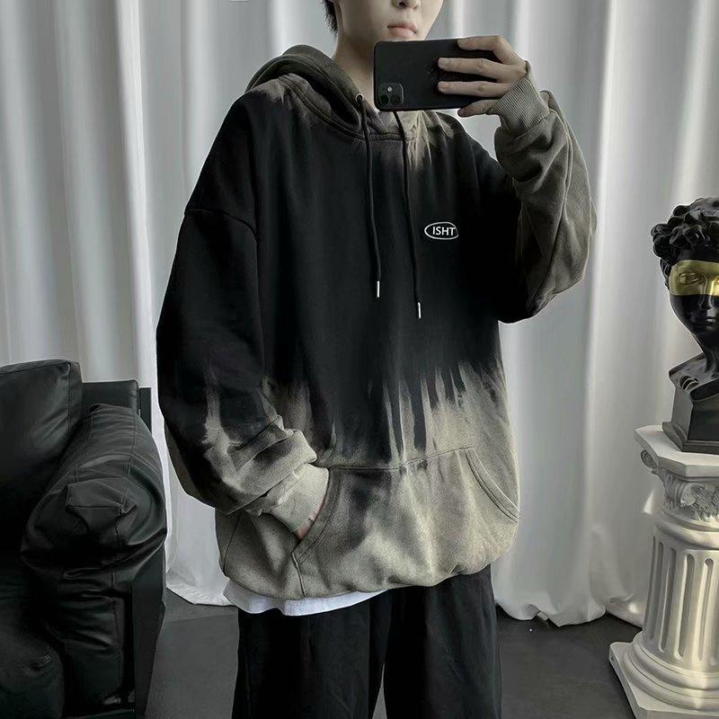 最愛 パーカー メンズダイ柄 長袖 夏 ゆるい トップス 韓国ファッション 原宿系 Bf風 ヒップホップ ダンス ストリート風 カジュアル パーカー カラー 画像参照 Www Fcc Com Br