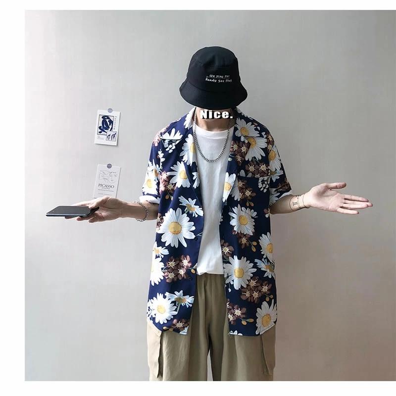 全品送料0円 シャツ 半袖 アロハ 花柄 メンズ ファッション 韓国 ショートスリーブ ゆったり ストリート系 モードストリート ビッグシルエット カジュアルシャツ 柄シャツ 半袖 カラー 330 Www Naprehab Com