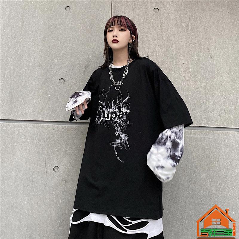 オリジナルスタイルパンク ロック失われた安息日ヘヴィメタル記号プリントゆったり長袖 半袖ｔシャツ メンズ レディーズ おしゃれ男女兼用ファッション Huwai233 吉祥三宝 通販 Yahoo ショッピング