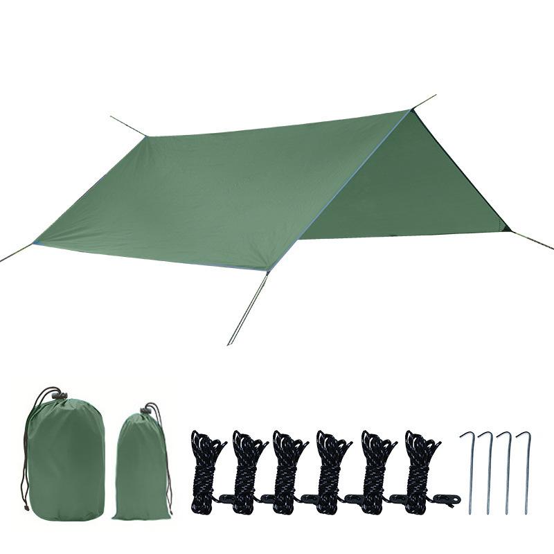 防水タープ Linkax タープ テント 遮熱 UVカット 耐水加工 サンシェード キャンプ アウトドア ポータブル 収納袋付き  （3*3m）2-4人用 :huwai364:吉祥三宝 - 通販 - Yahoo!ショッピング