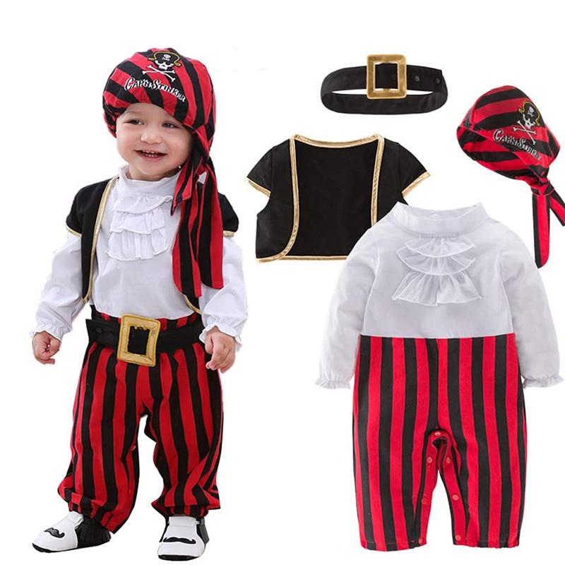 ハロウィン 仮装 海賊服 ベビー キッズ パイレーツ コスプレ 衣装 ロンパース 男の子 ４点セット 2 3歳 80 90 95 100 110 海賊服 Swsj33 吉祥三宝 通販 Yahoo ショッピング