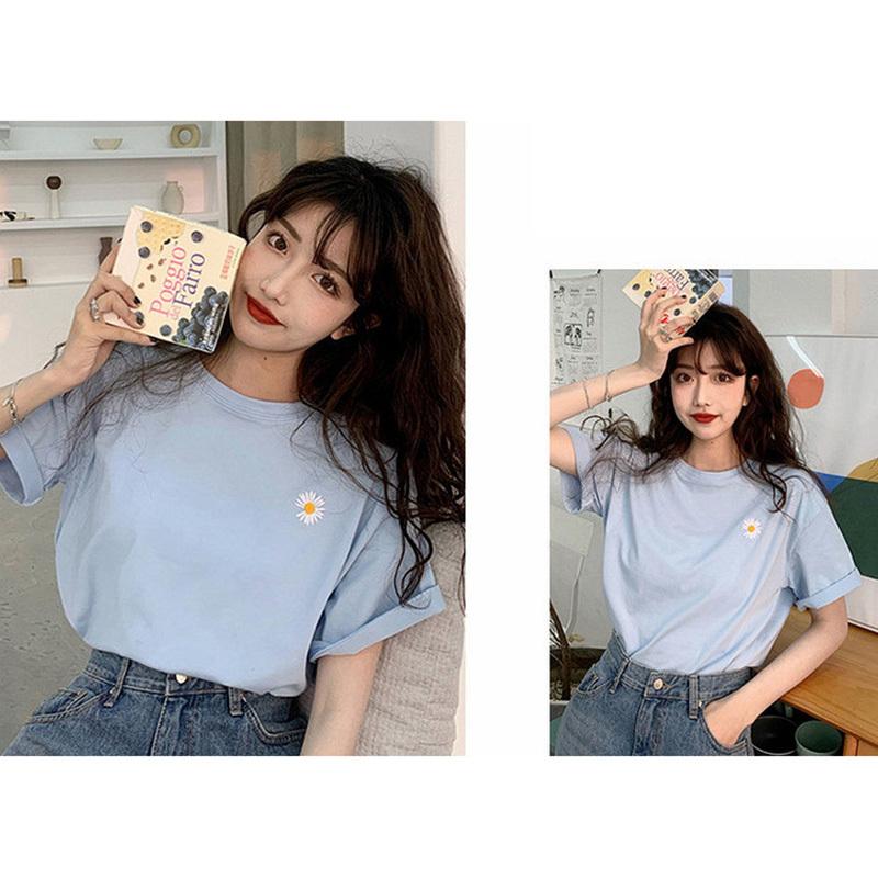 韓国 ファッション ガールズ ヒップホップ サブカル ストリート 最新 人気 お洒落 Tシャツ 半袖 刺繍 花柄 韓国 オルチャン ストリート かわいい 原宿系 Txn64 吉祥三宝 通販 Yahoo ショッピング