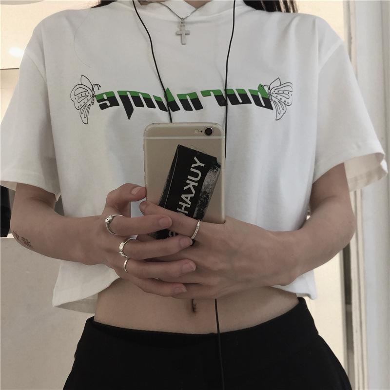 Tシャツ レディース 半袖 夏 ショート丈 へそ出し トップス 韓国ファッション 原宿系 ヒップホップ ダンス衣装 ストリート風 カジュアル ゆるい 春 夏秋 Yk70 吉祥三宝 通販 Yahoo ショッピング