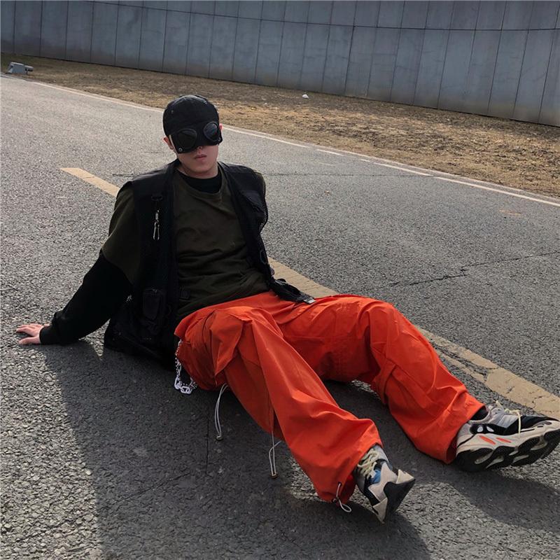 韓国ファッション ズボン 原宿風 ヒップホップ 運動パンツ メンズ 復古風 ズボン ダンスウェア ゆったり ストリート 酷スタイルえるクール系衣装 Zg81 吉祥三宝 通販 Yahoo ショッピング
