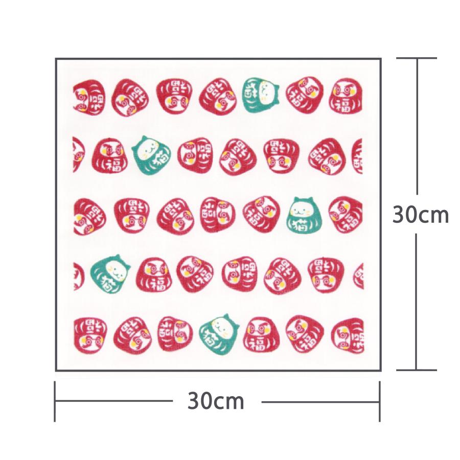 タオル だるま 猫 たおる ふきん かわいい 手拭き 七枚重ね 日用品 京都和雑貨｜sanpoudo｜04