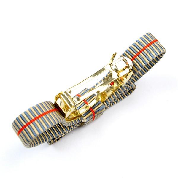 京真田紐 正絹 バレッタ リボン ヘアアクセサリー ヘアクリップ 真田丸 1315 なごみの雑貨屋さん 中原三法堂 通販 Yahoo ショッピング