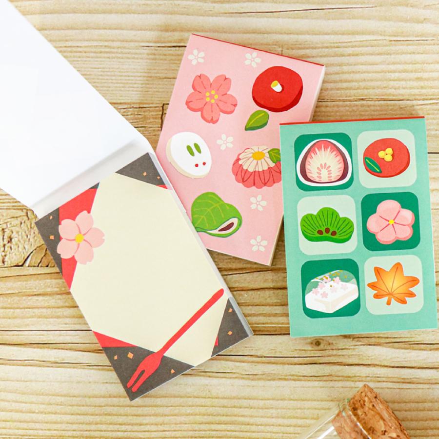 京都くろちく メモ セット 65枚入 3種 和柄 京都和雑貨 猫 犬 パンダ