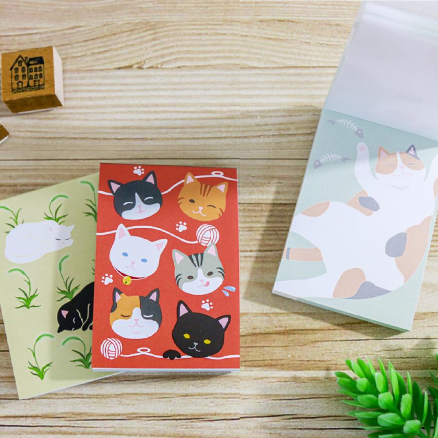 京都くろちく メモ セット 65枚入 3種 和柄 京都和雑貨 猫 犬 パンダ