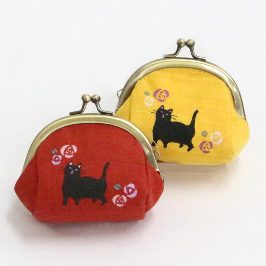ポーチ 小物入れ ミニ がま口 猫 ねこらんまん 和柄 京都和雑貨 おしゃれ かわいい