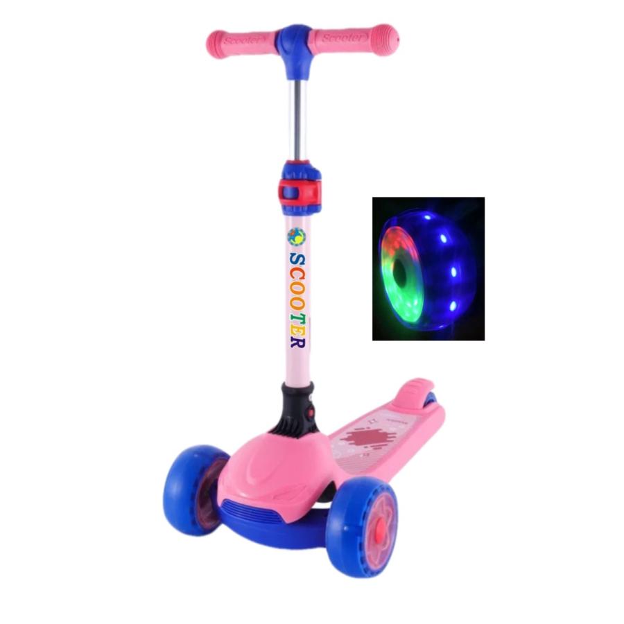 最新 キックボード 折りたたみ式 3輪 ブレーキ付き バランスバイク