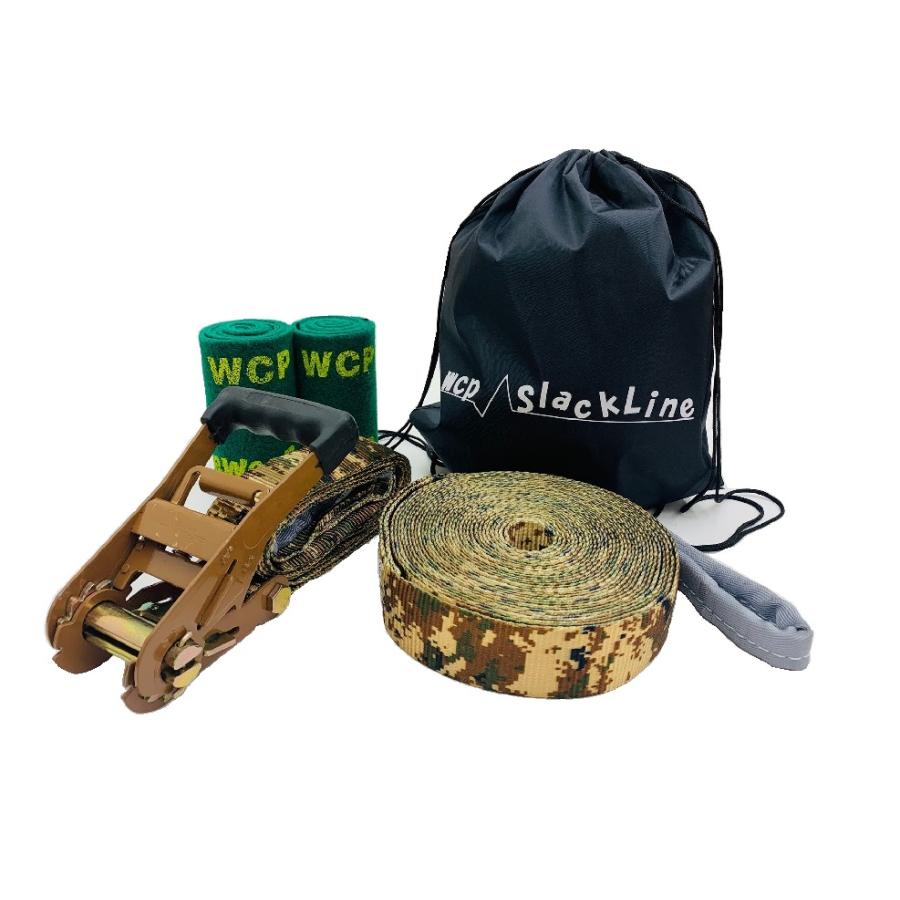 スラックライン Wcp Slackline 迷彩ライン 15m ツリーウェア2枚 綱渡り バランスウォーカー スタンダードライン ドッペルギャンガー 体幹 04 三方良しwcpショップ 通販 Yahoo ショッピング