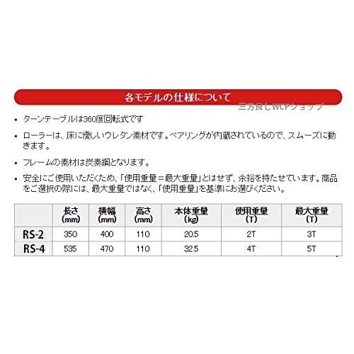 マシンローラー4トン 360度旋回モデル(ハンドル付！) 重量物運搬 
