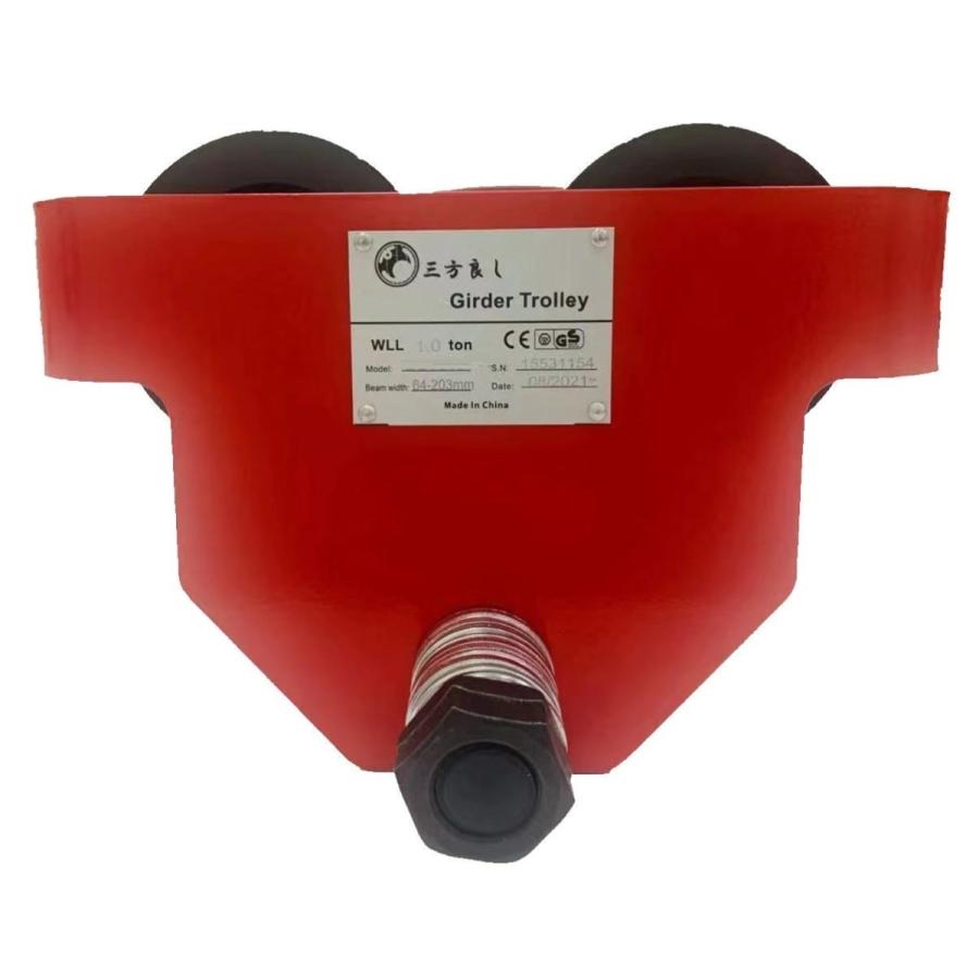 赤【三方良し】手動用プレントロリ1t プレントロリー PT1TON H鋼吊り