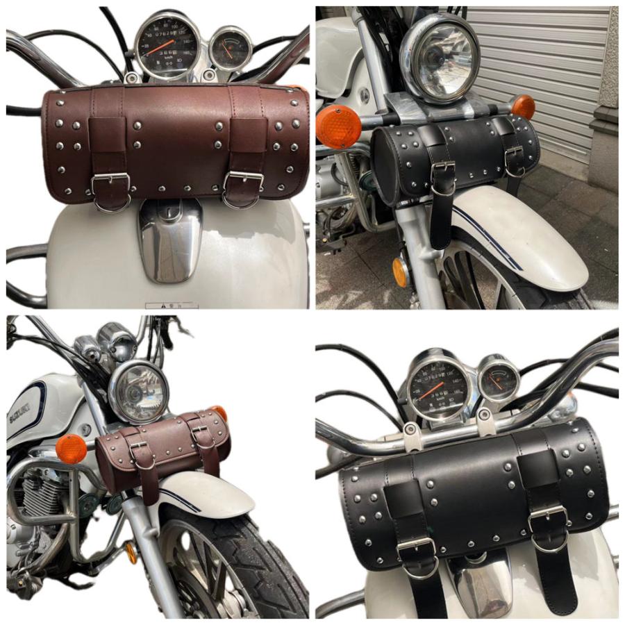 バイク用ツールバック(本革) 本革ツールバッグ✳︎バイク✳︎サイドバッグ✳︎本革キャリア