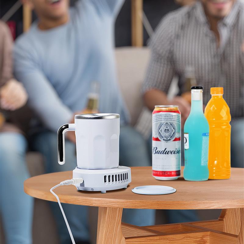 2カラー カップクーラー ドリンクホルダー ー3℃〜60℃ 保冷保温カップ 