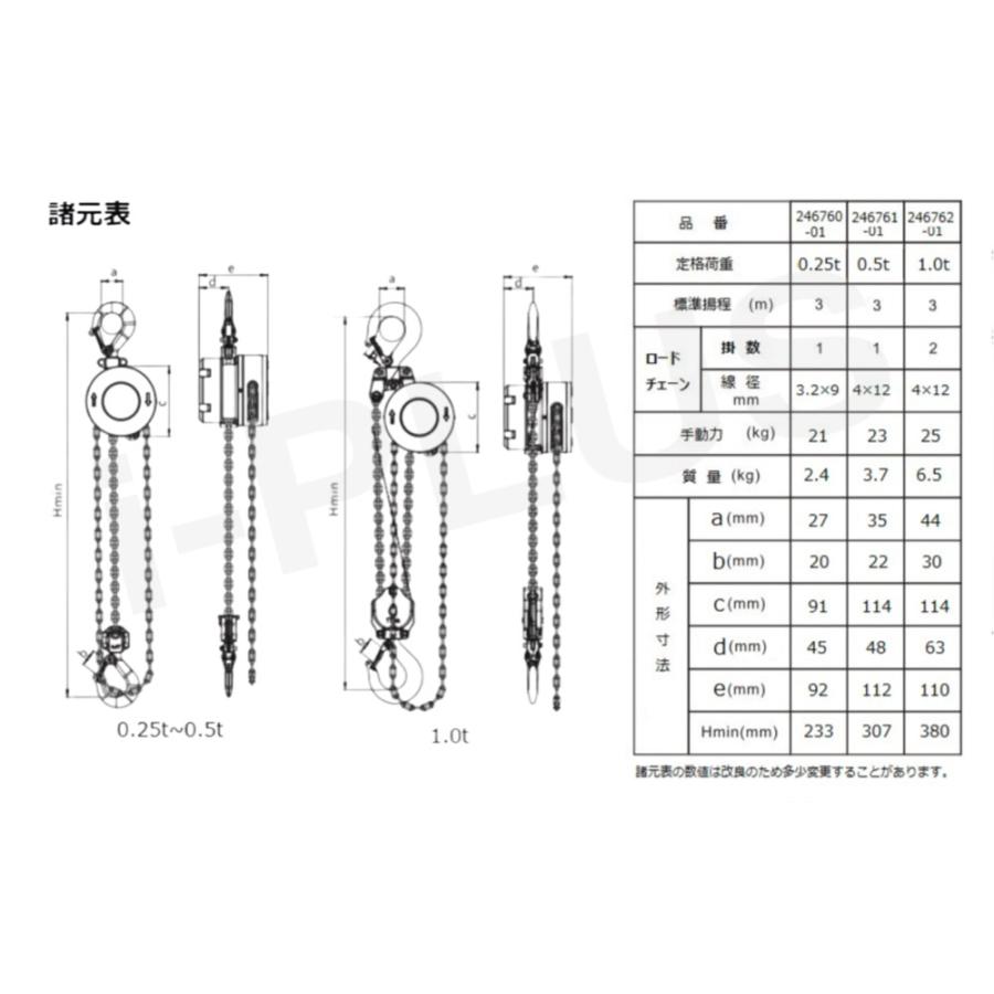 360度 アルミ製 チェーンブロック 500kg チェーン3m 自在引き 360度 アルミ製 チェーンブロック 500kg チェーン3m 自在引き