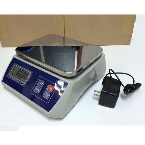 6ヶ月保証】防塵デジタル皿はかり15kg/1g バッテリー内蔵充電式 液晶大