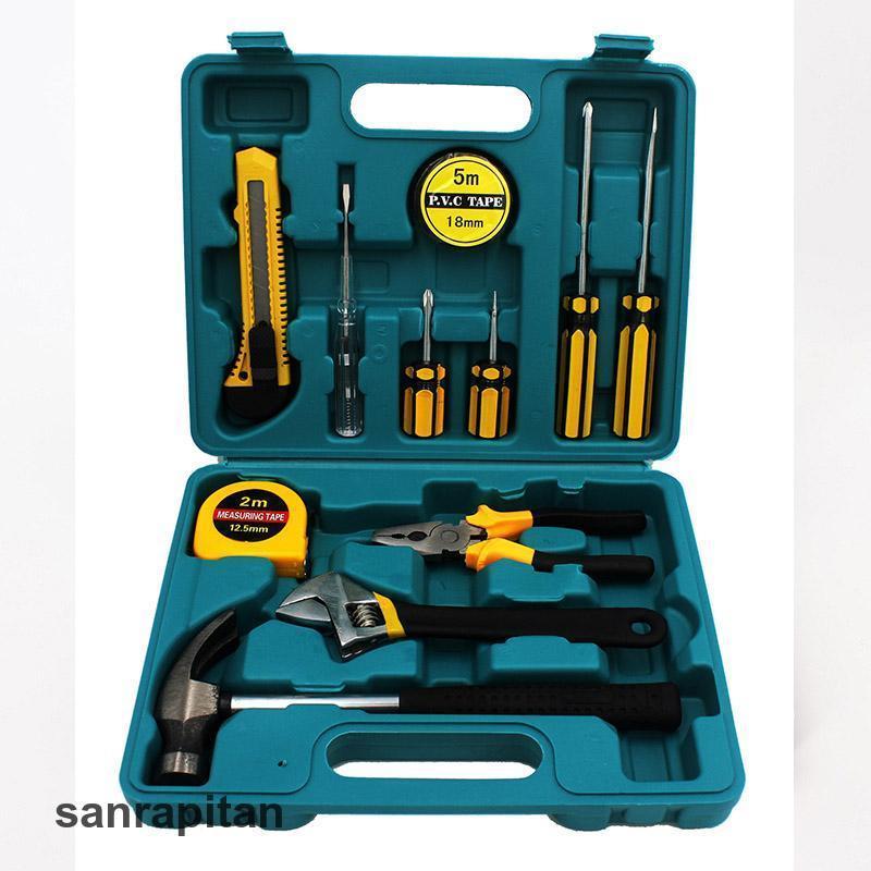 工具セット 家庭用 11点セット バイク 自転車 車整備 工具箱 工具セット 家庭用 11点セット バイク 自転車 車整備 工具箱
