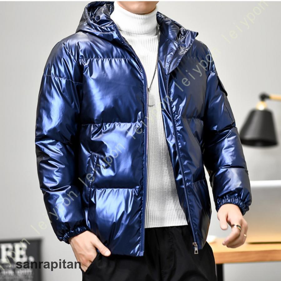 光沢ブラックダウンジャケット