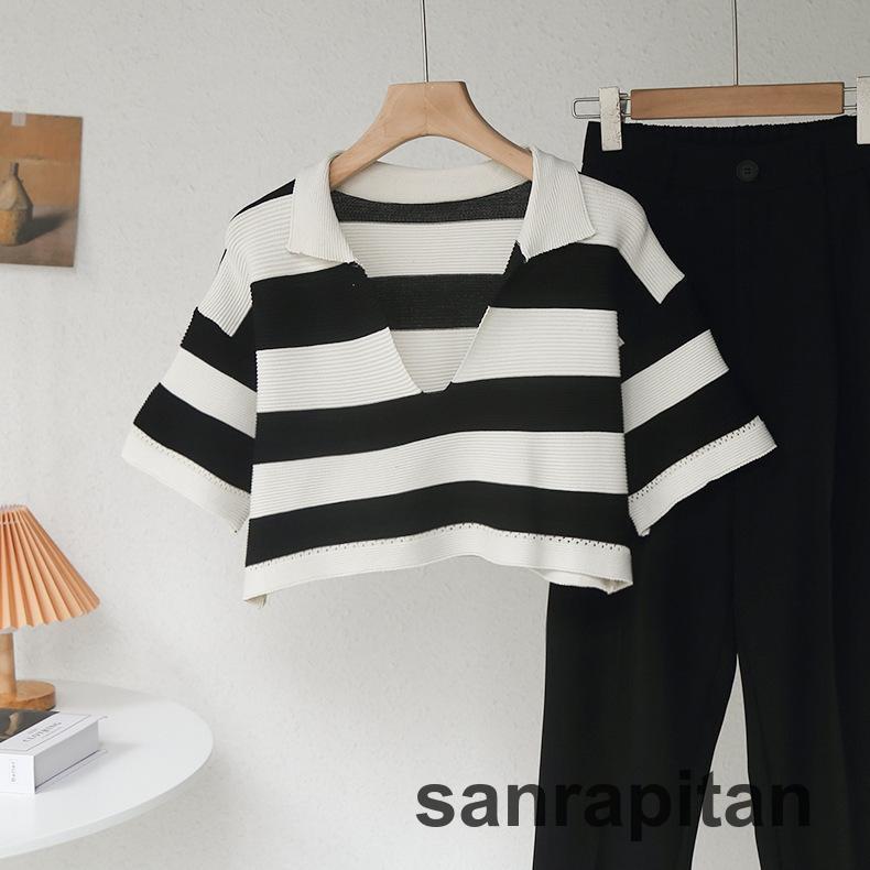 マルボン ゴルフ レディース セーター ニット トップス 半袖 薄手 襟付き 1615_thumbnail.jpg