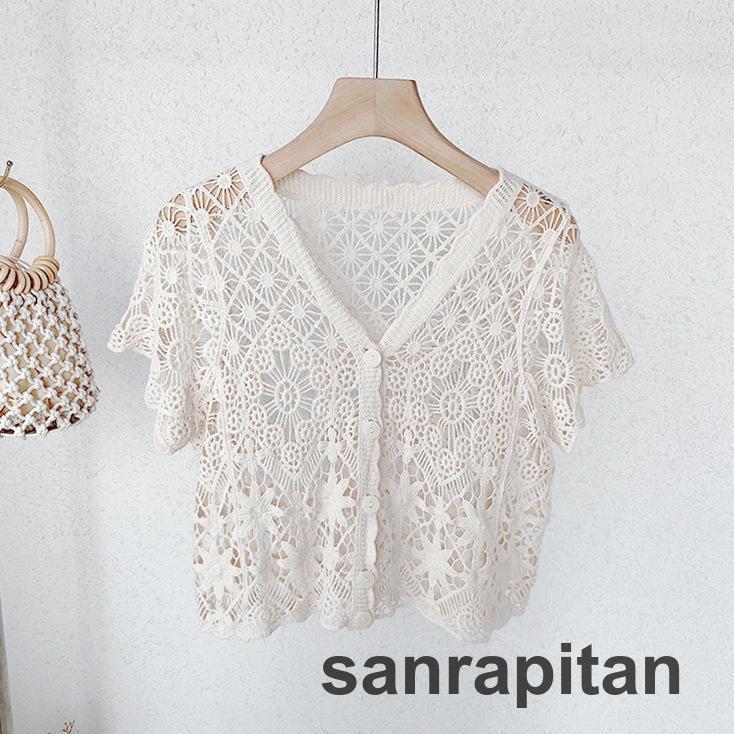 カーディガン レディース ボレロ 羽織り 半袖 春 夏 サマー