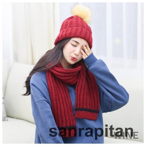 新品   ニット帽 マフラー セット 裏起毛 ボア CK 楽天市場】レディース ニット帽 マフラー 一体型 冬 防寒帽 裏