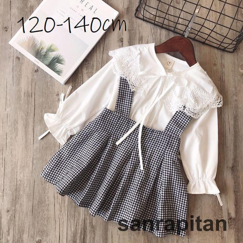 セットアップ 子供服 キッズ ジュニア 女の子 上下 2点セット ブラウス  